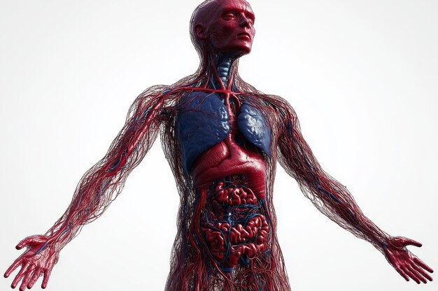 Anatomical Illustration Of Human Circulatory Syste 363281434