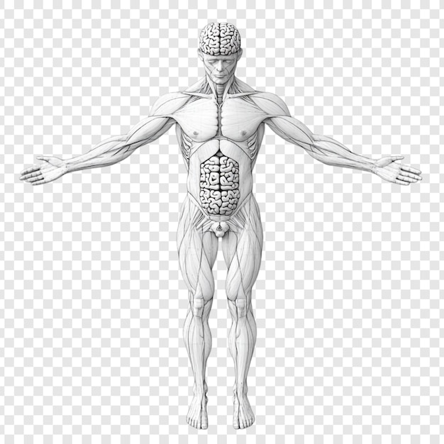 Detailed Anatomy Human Muscular And Organ System I 410378302