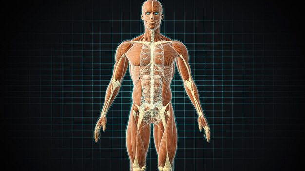 Human Anatomy Muscular And Skeletal System 3D Mode 409349625
