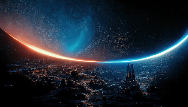 Abstract Innovation Space Travel Successful Busine 30945598