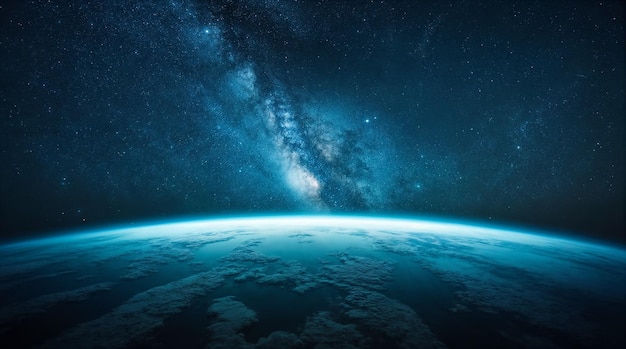 Earth And Milky Way 418721651