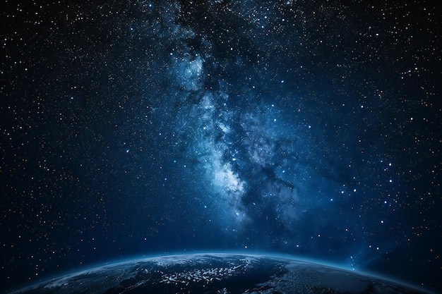 Earth With A Planet In The Background 263841063