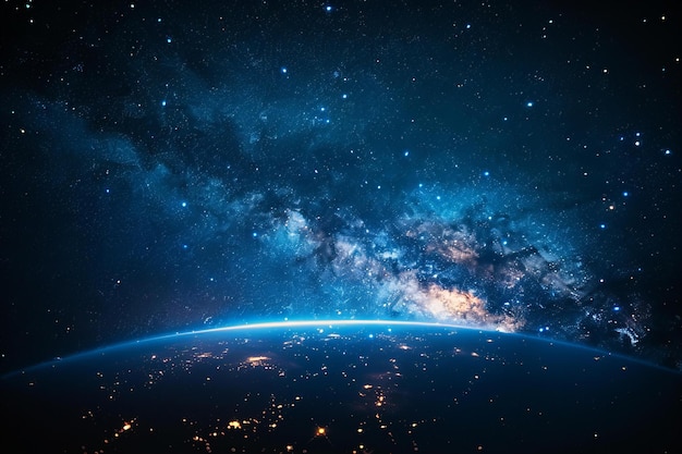 The Earth From Space Showing The Earths Atmosphere 243620348